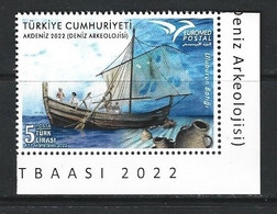 Turkey [EUROMED 2022] Maritime Archeology Or Antique Cities Of Mediterranean - Stamp (MNH) - Arqueología