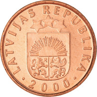 Monnaie, Lettonie, 2 Santimi, 2000, SPL+, Copper Clad Steel, KM:21 - Latvia