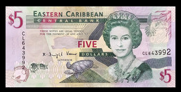 # # # Banknote Ostkaribik (Eastern Caribbean) 5 Dollars UNC # # # - East Carribeans
