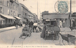 Luc Sur Mer            14        Rue De La Mer Et Hôtel Des Familles    N° LL 49      (voir Scan) - Luc Sur Mer