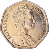 Monnaie, Gibraltar, Elizabeth II, 50 Pence, 2006, SUP+, Cupro-nickel, KM:1068 - Gibraltar