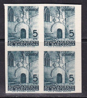 1938 - España - Barcelona - Edifil 20sp - Puerta Gotica Del Ayuntamiento - MNG - B4 -Papel Carton - Valor Catalogo 220 € - Barcelona