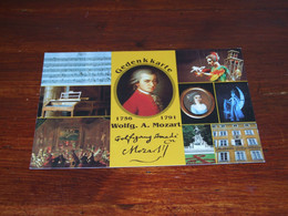 50276-                 WIEN, GEDENKKARTE WOLFGANG A. MOZART 1756 - 1791 - Singers & Musicians