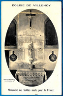 CPA CARTE-PHOTO 77 Eglise De VILLENOY - Monument Des Soldats Morts Pour La France - Villenoy
