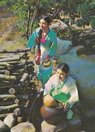 South Korea, 'Virgins At Farming Village' Women Work Near Stream C1970s/80s Vintage Postcard - Corée Du Sud