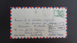 LR Par Avion Pour La FRANCE TP 50c OBL.20 VII 65 QUEBEC HAUTE VILLE - Lettres & Documents