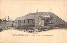 Belgique Belgie Carte De Souscription Pour L'église De Quaregnon-Monsville Alors En Bois - Quaregnon