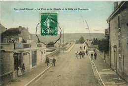 Pont St Vincent * 1908 * La Salle Du Commerce Et Le Pont De La Moselle * Villageois - Other & Unclassified