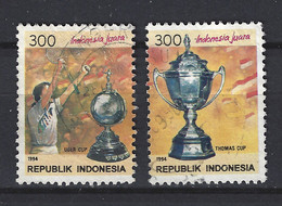 Indonesia Indonesie 1592-1593 Used ; Badminton 1994 NOW MANY STAMPS INDONESIA VERY CHEAP - Bádminton