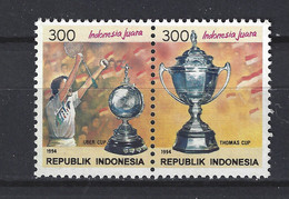 Indonesia Indonesie 1592-1593 MNH ; Badminton 1994 NOW MANY STAMPS INDONESIA VERY CHEAP - Badminton