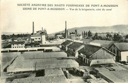 Pont à Mousson * Société Anonyme Des Hauts Fourneaux , Vue De La Briqueterie Côté Du Canal * Poterie Tuilerie Industrie - Pont A Mousson