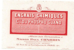 Buvard Engrais Chimiques Compagnie De La Phospho Guano - Pinturas