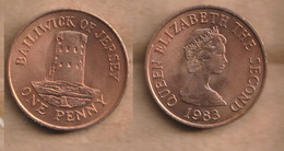 JERSEY  1 Penny -  1983 Bronze • 3.55 G • ⌀ 20.32 Mm KM# 54 - Jersey