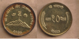 NEPAL  10 Paisa - Birendra Bir Bikram 2029-2031 (1972-1974) Brass  • 4.14 G • ⌀ 21 Mm KM# 807, PROOF - Nepal