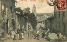 St Nicolas De Port * 1908 * Rue Du Haut Tibly * Enfants Villageois - Saint Nicolas De Port