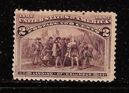 UNITED STATES 1893 SCOTT 231 MH CV $20.jpg - Unused Stamps