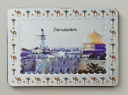 Tourism Souvenir "JERUSALEM" The Capital Of The State Of Israel Fridge Magnet - Tourisme