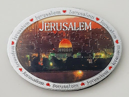 Tourism Souvenir "JERUSALEM" The Capital Of The State Of Israel Fridge Magnet - Tourism