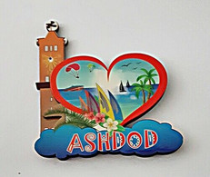 ISRAEL TOURISM SOUVENIR "ASHDOD" FRIDGE MAGNET - Tourism