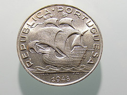 Portugal 5 Escudos 1948 Silver - Portugal