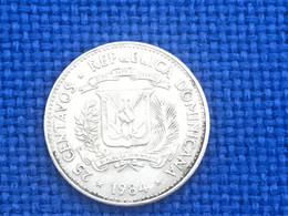 Münze Münzen Umlaufmünze Dominikanische Republik 25 Centavos 1984 - Dominicana