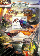 A8329 - NIGER -  ERROR MISPERF Stamp Sheet -2013 BIRDS Sparrows - Moineaux