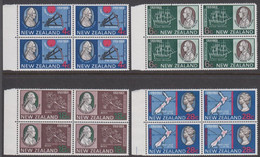 1969. New Zealand. James Cook Complete Set In Blocks Of 4 Never Hinged.  (MICHEL 510-513) - JF523875 - Covers & Documents