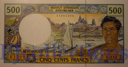 FRENCH PACIFIC TERRITORIES 500 FRANCS 1992 PICK 1d UNC - French Pacific Territories (1992-...)