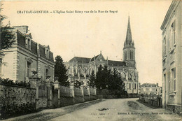 Château Gontier * Rue De Ségré Et Vue Sur L'église St Rémy - Chateau Gontier