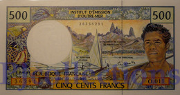 FRENCH PACIFIC TERRITORIES 500 FRANCS 1992 PICK 1e UNC - Territori Francesi Del Pacifico (1992-...)