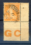 280722//  SEMEUSE N° 141 Avec GC Coin De Feuille - Oblitérés