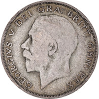 Monnaie, Grande-Bretagne, George V, 1/2 Crown, 1922, TB+, Argent, KM:818.1a - K. 1/2 Crown