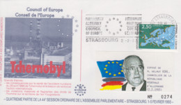 Enveloppe  FRANCE   Session  Pleiniére   Du   CONSEIL  De  L' EUROPE    STRASBOURG   1993 - Andere & Zonder Classificatie