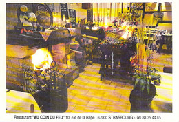67 - STRASBOURG : Restaurant " AU COIN DU FEU " 10 Rue De La Rape - Salle à Manger Et Cheminée - CPSM CPM Grand Format - - Strasbourg