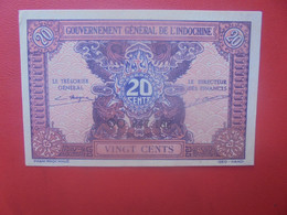 INDOCHINE 20 Cents 1942-43 N°90 Circuler (L.7) - Indochina