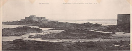 Carte LETTRE PANORAMIQUE - 35 - SAINT MALO - Le Fort National à Marée Basse - COLLECTION Germain St Malo - Saint Malo