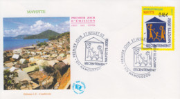 Enveloppe  FDC  1er  Jour    MAYOTTE    Recensement     MAMOUDZOU   2002 - Autres & Non Classés