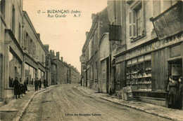 Buzançais * La Rue Grande * Commerce Magasin épicerie Maison Félix Potin - Autres & Non Classés