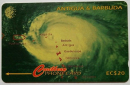 Antigua And Barbuda EC$20  54CATF " Hurricane Luis (normal Zero)  " - Antigua And Barbuda