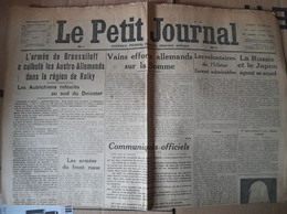 WWI Quotidien Le Petit Journal 8 Juillet 1916 Accord Russie Japon Clery Sur Somme Revolution A  Saint Domingue - Le Petit Parisien