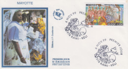 Enveloppe  FDC  1er  Jour    MAYOTTE    Le  Deba   KANI - KELI   1999 - Otros & Sin Clasificación