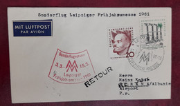 1961 GERMANY USED COVER FDC WITH LENIN STAMP - Cartas
