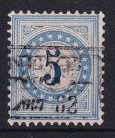 Zumstein 4IIN / Mi. 4II Portomarken Blau Sauber Gestempelt - Impuesto