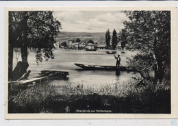 6228 ELTVILLE - HATTENHEIM, Rheinblick Auf Hattenheim, Rheinfischer, 1957 - Eltville