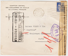 France,  De Paris 37 En Sept  1939  Censure   Tarif 90 C TB - Tarifs Postaux