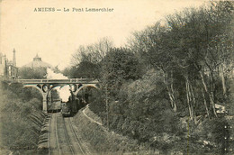 Amiens * Le Pont Lemerchier * Passage Du Train * Ligne Chemin De Fer - Amiens