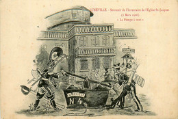 Lunéville * Souvenir De L'inventaire De L'église St Jacques Le 2 Mars 1906 , La Pompe à Vent * CPA Illustrateur Pompiers - Luneville