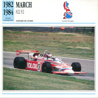 Grande Bretagne 1982-1984 - March 822 F2 - Coches