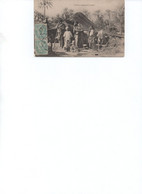 ALGERIE - GOURBI - CAMPEMENT ARABE   1908 - Scènes & Types