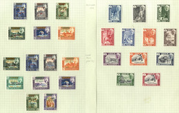 ADEN & STATES M & U Collection On Leaves Incl. 1938 Set M & FU, 1951 Set M, 1953 To 20s (2) M, Several States 1965-67 Se - Other & Unclassified